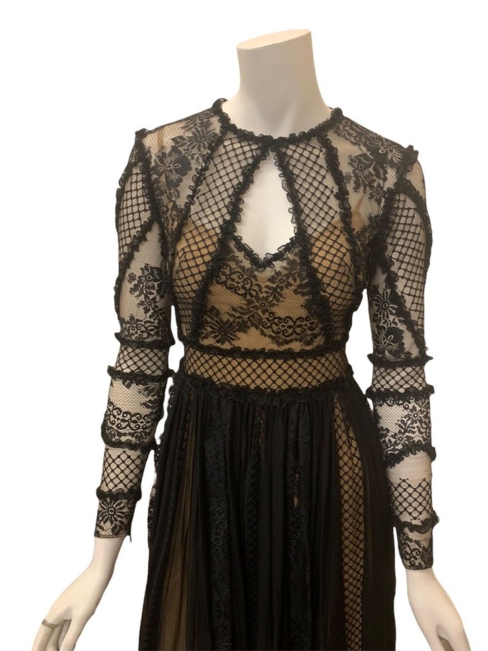 ZUHAIR MURAD silk & lace maxi dress - Picture 12 of 14
